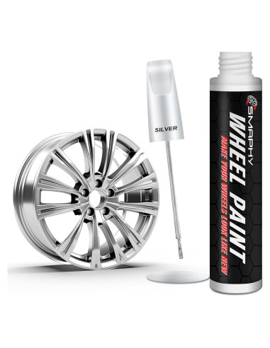 Pintura de Retoque Plateada SMAPHY 14.79 ml para Ruedas