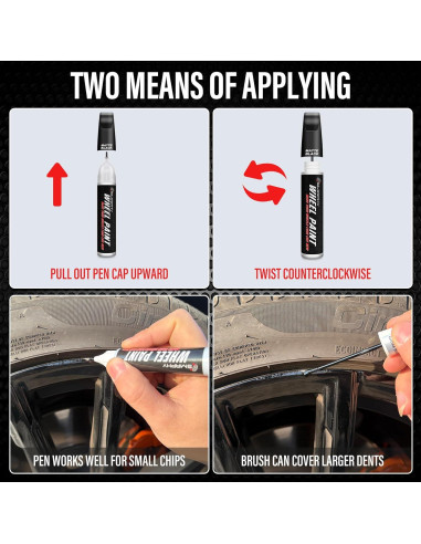 Pintura de Retoque Plateada SMAPHY 14.79 ml para Ruedas