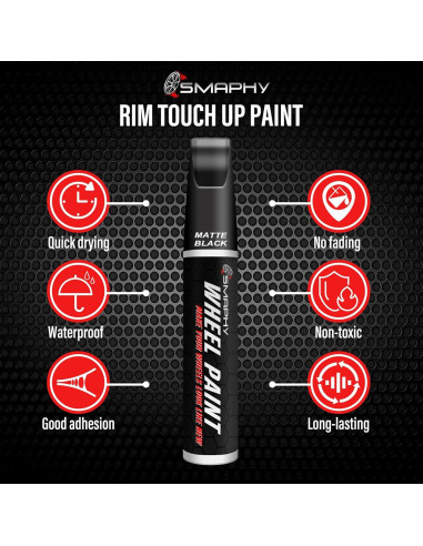 Pintura de Retoque Plateada SMAPHY 14.79 ml para Ruedas