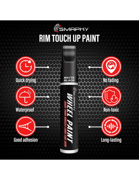 Pintura de Retoque Plateada SMAPHY 14.79 ml para Ruedas