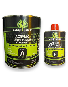 Barniz Automotriz 2K LiME LiNE 1.25 Qt Alto Brillo con Endurecedor