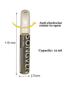 Lápiz de Pintura para Retoque Toyota C-HR Blanco Perla 12ml 2