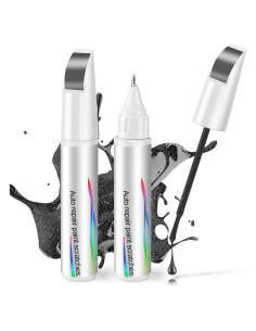 Bolígrafo de Retoque Negro 2-en-1 VEWIYT 12 ml para Coches