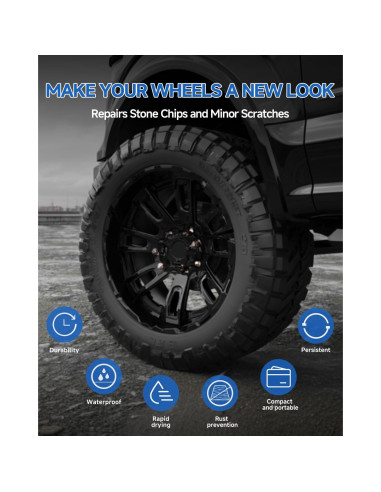 Lápiz de Pintura Reparador Negro Mate Ford 11.8ml