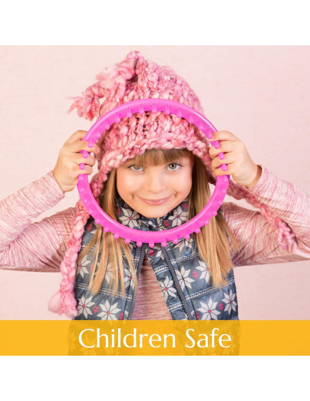 Juego de Telar de Tejer Redondo VGOODALL 18 Piezas para Bricolaje