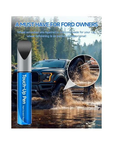 Lápiz de Pintura Reparador Negro Mate Ford 11.8ml