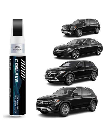 Pintura de Retoque COSLAKE 12ml Negro (040/9040) para Mercedes-Benz