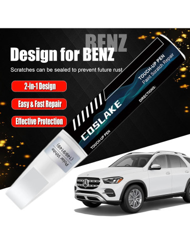 Pintura de Retoque COSLAKE 12ml Negro (040/9040) para Mercedes-Benz
