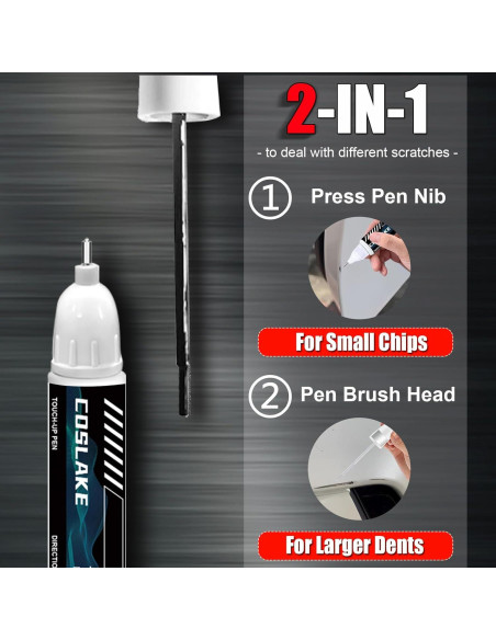 Pintura de Retoque COSLAKE 12ml Negro (040/9040) para Mercedes-Benz