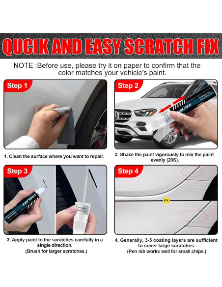 Pintura de Retoque COSLAKE 12ml Negro (040/9040) para Mercedes-Benz