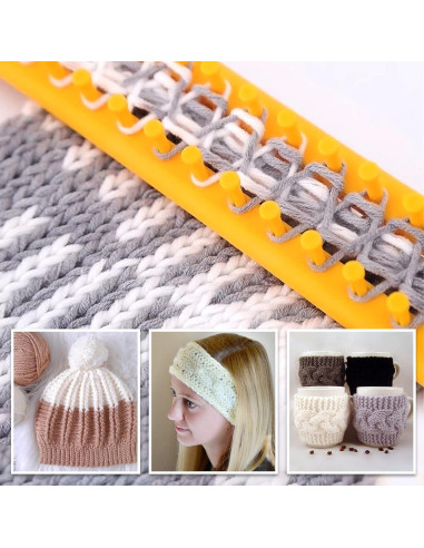 Juego de Telar de Tejer Redondo VGOODALL 18 Piezas para Bricolaje