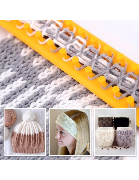 Juego de Telar de Tejer Redondo VGOODALL 18 Piezas para Bricolaje