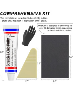 Kit de Reparación de Rayones para Automóvil Calvana 2 Tubos 20g 2
