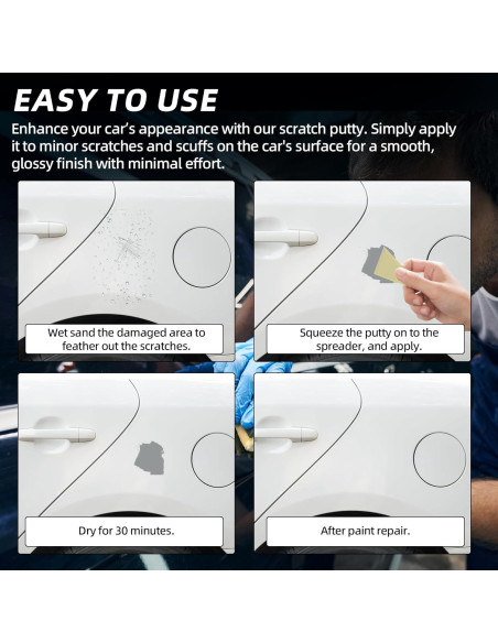 Kit de Reparación de Rayones para Automóvil Calvana 2 Tubos 20g