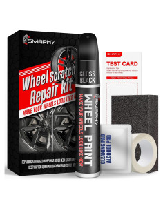 Kit de Reparación de Rayones para Llantas SMAPHY 0.5 Fl Oz Negro