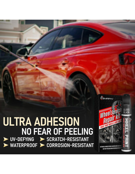 Kit de Reparación de Rayones para Llantas SMAPHY 0.5 Fl Oz Negro