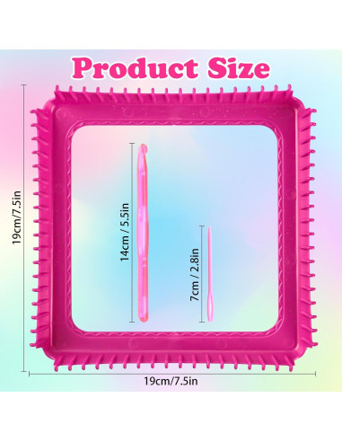 Kit de Telar de Tejer SAYHALO para Potholder 339 Bucles