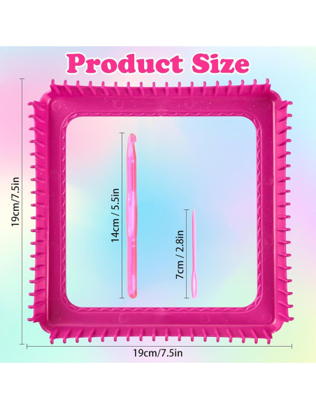 Kit de Telar de Tejer SAYHALO para Potholder 339 Bucles Kit de Telar de Tejer SAYHALO para Potholder 339 Bucles