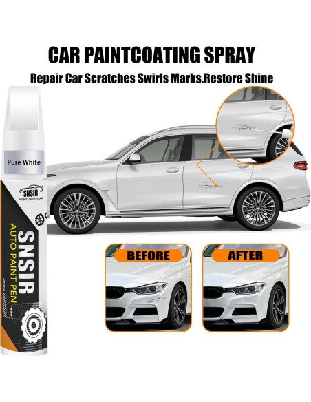 Pintura de Retoque SNSIR Blanca Pura 11.8 ml para Coches