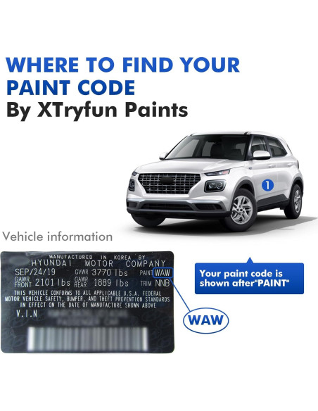 Pintura de Retoque Hyundai YP5 Azul Intenso 29.57 ml