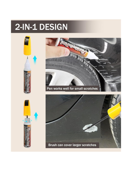 Bolígrafo de Reparación de Rayones de Pintura Zlirfy 12ml Negro