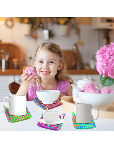 Kit de Telar de Tejer SAYHALO para Potholder 339 Bucles Kit de Telar de Tejer SAYHALO para Potholder 339 Bucles