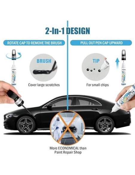 Pintura de Retoque Negra FIXEZPRO 18.93 ml para Coches