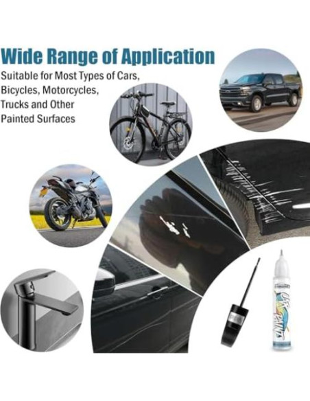 Pintura de Retoque Negra FIXEZPRO 18.93 ml para Coches