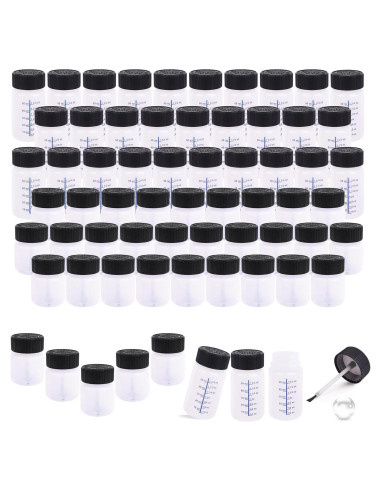 Kit de 64 Botellas de Pintura de Retoque BUWUSMU 30ml y 60ml