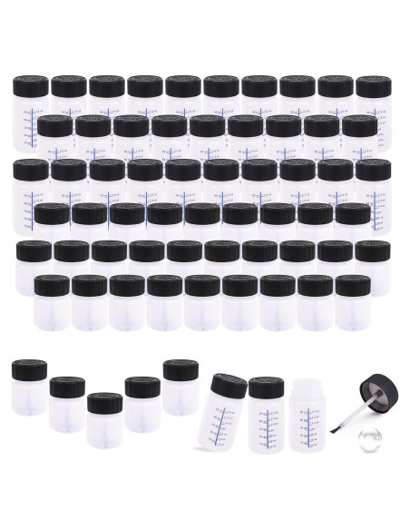 Kit de 64 Botellas de Pintura de Retoque BUWUSMU 30ml y 60ml