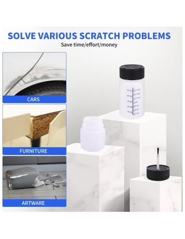 Kit de 64 Botellas de Pintura de Retoque BUWUSMU 30ml y 60ml