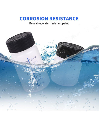 Kit de 64 Botellas de Pintura de Retoque BUWUSMU 30ml y 60ml