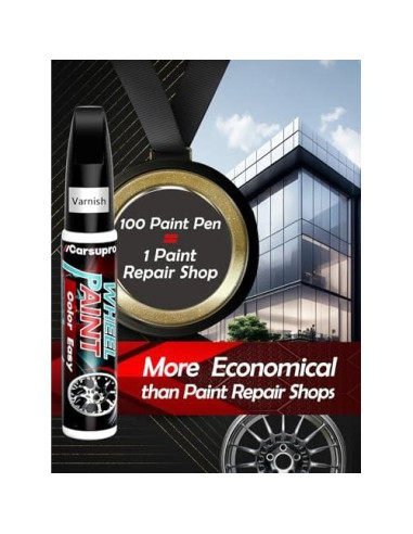 Pintura de Retoque Negra Carsupro 12ml para Coches