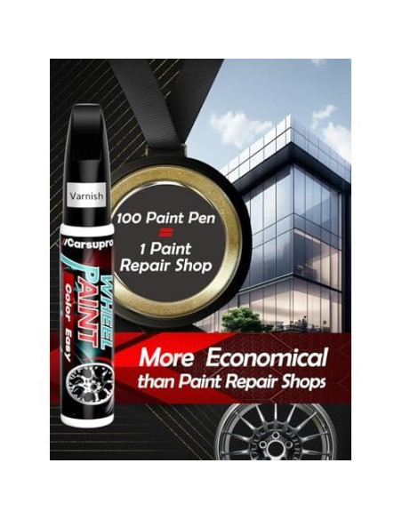 Pintura de Retoque Negra Carsupro 12ml para Coches