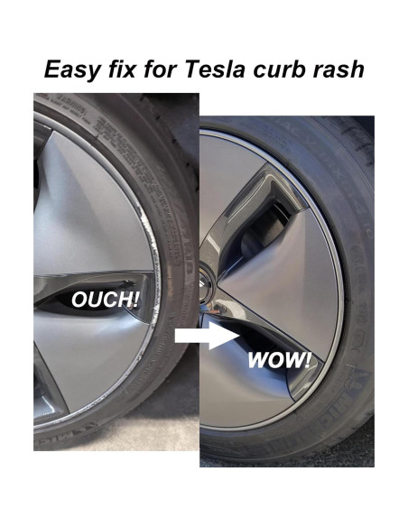 Pintura de Retoque SYOAUTO Gris Medianoche para Llantas Tesla Model S 19"