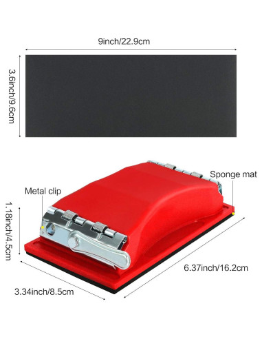 Papel de Lija Húmedo Seco 90 Pcs VERONES 22.49x9 cm Grano 400-3000