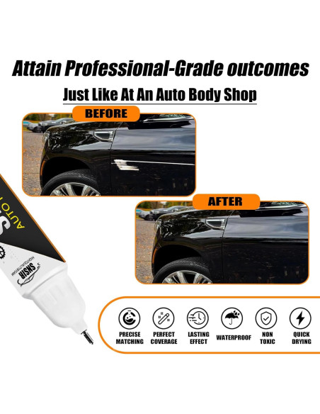 Pintura de Retoque SNSIR Negra Pura 11.83 ml para Coches