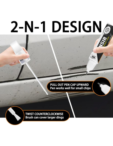 Pintura de Retoque SNSIR Negra Pura 11.83 ml para Coches