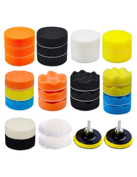Kit de Pulido y Abrillantado 27 Piezas Tuhoomall 3"