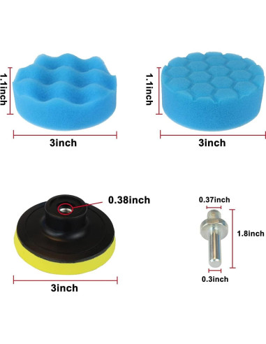 Kit de Pulido y Abrillantado 27 Piezas Tuhoomall 3"