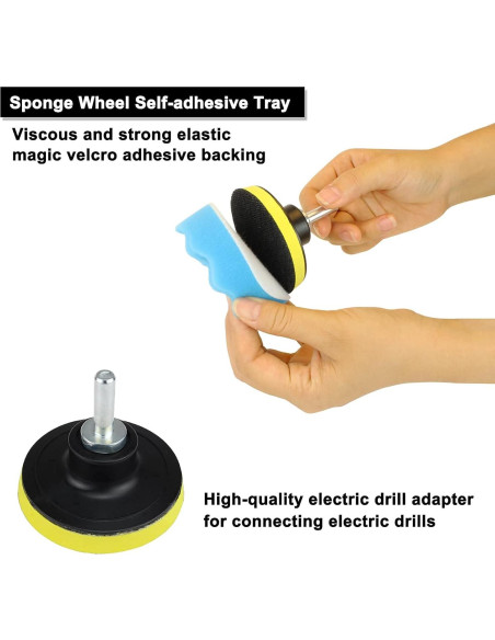 Kit de Pulido y Abrillantado 27 Piezas Tuhoomall 3"