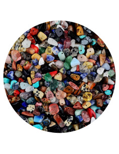 Cuentas de piedra chip natural Cmidy 5-8mm 400 piezas multicolor