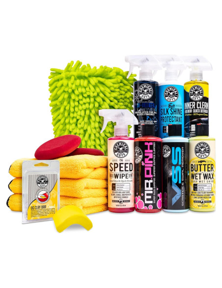 Kit de limpieza para automóviles Chemical Guys HOL123 - 14 productos
