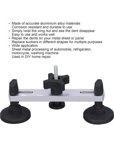 Extractor de Puente de Abolladuras Sin Pintura 6 Ventosas