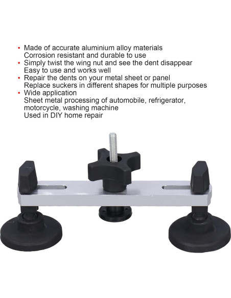 Extractor de Puente de Abolladuras Sin Pintura 6 Ventosas