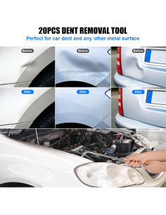 Kit de Eliminación de Abolladuras Xeoca 20 Piezas Acero Inoxidable 2