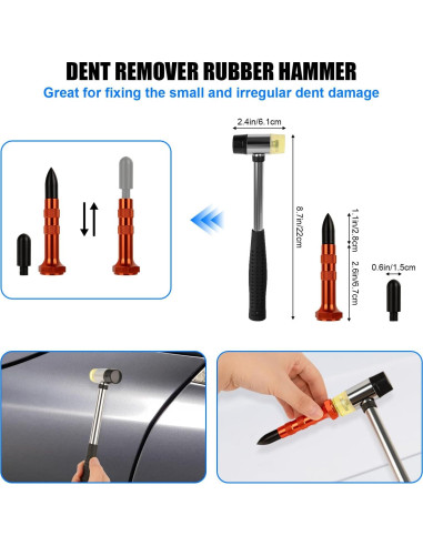 Kit de Eliminación de Abolladuras Xeoca 20 Piezas Acero Inoxidable