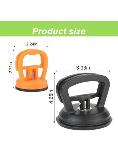 Kit de Extracción de Abolladuras Zinytrae - 3 Ventosas Grandes