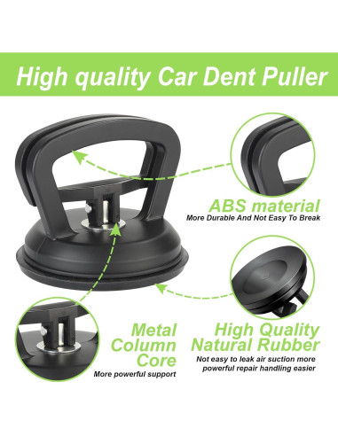 Kit de Extracción de Abolladuras Zinytrae - 3 Ventosas Grandes