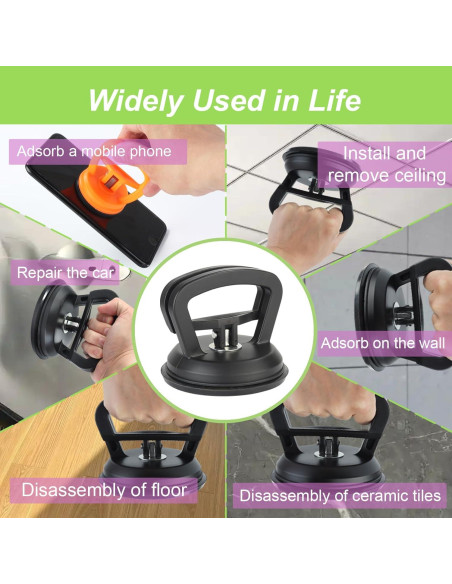 Kit de Extracción de Abolladuras Zinytrae - 3 Ventosas Grandes